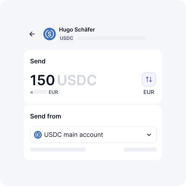 Pay anyone, anywhere, in any crypto