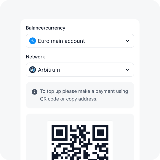 deposit crypto