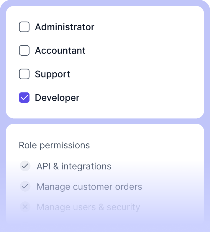 Account permissions